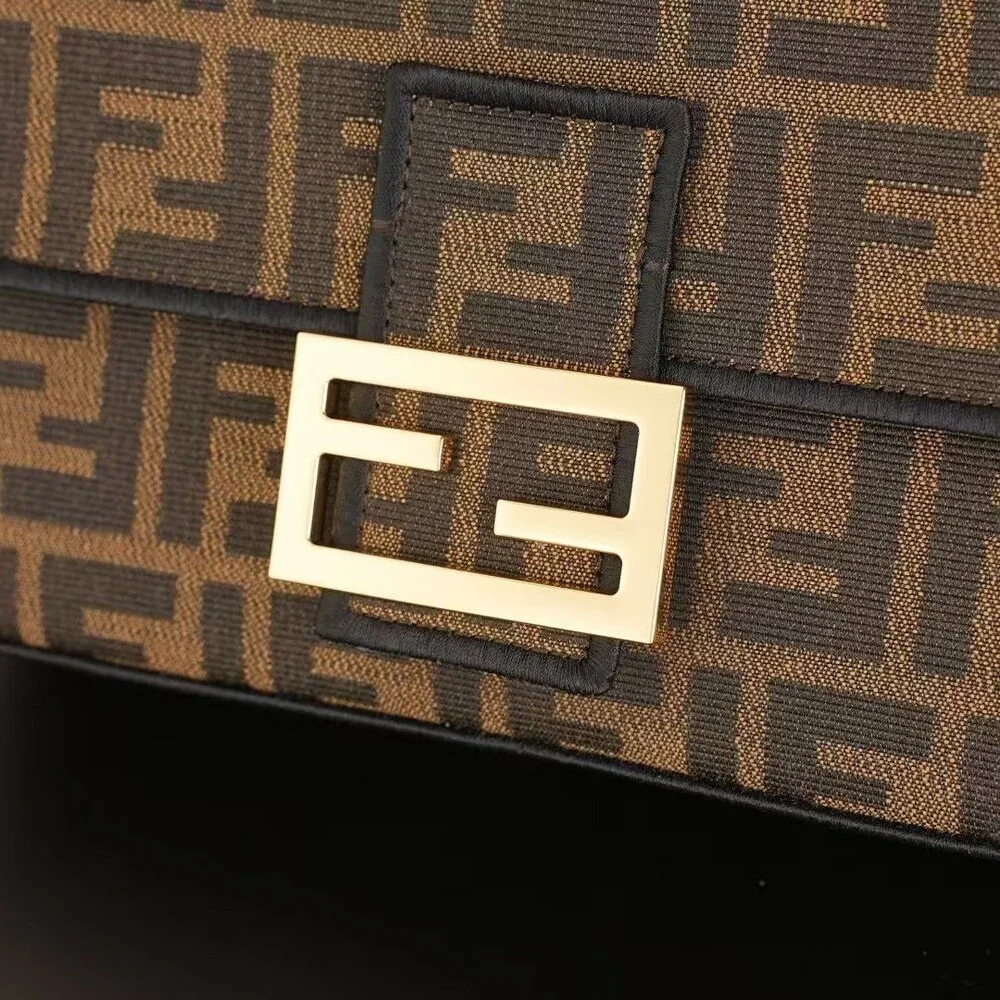 Fendi Baguette Medium FF Jacquard Bag